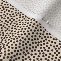 Random Polka Dots (Cream and Brown/Gray)  Coordinate of 'Straights and Circles'