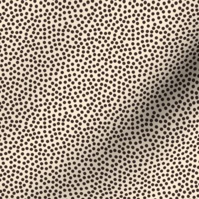 Random Polka Dots (Cream and Brown/Gray)  Coordinate of 'Straights and Circles'
