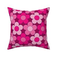  Disco Daisy Pinkl Dark with Blue Trim