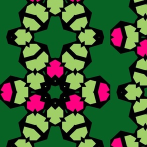 Molecules greenpink