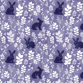 Wild rabbit field purple