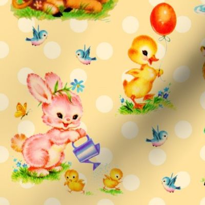 ANIMAL BABIES - VINTAGE NURSERY COLLECTION (BUTTERCUP)