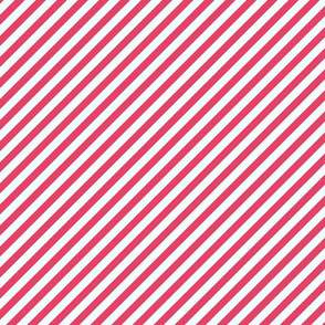 diagonal red white - small