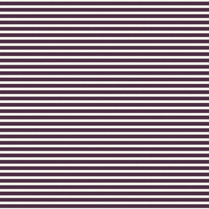 Dark Plum Purple and Cream Stripe