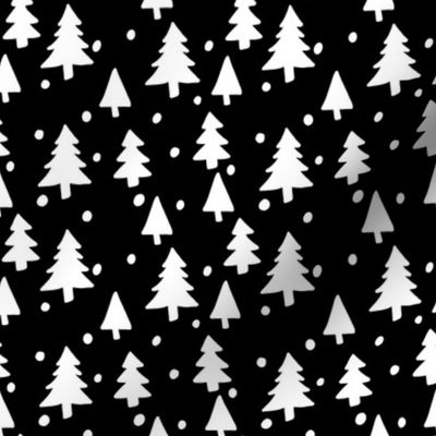 Winter Trees Black White [medium]