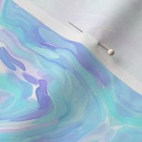 Pastel Blue Purple Fluid Art Abstract