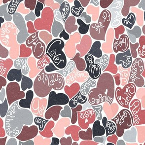 Loving Hearts-Pink and Grey-Smaller