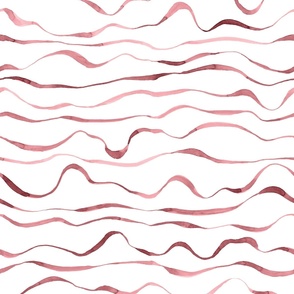 nantucket red watercolor waves