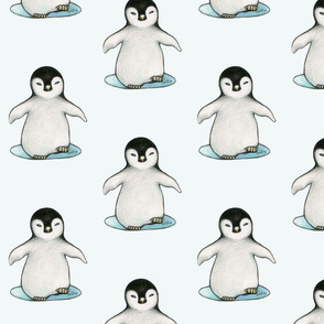 Spoonflower Fabric - Penguin Arctic Bird Happy Feet Penguins Fun Animal  Printed on Linen Cotton Canvas Fabric by the Yard - Sewing Home Decor Table  Linens Apparel Bags 