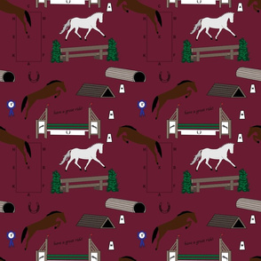 Eventing Redoux Burgundy