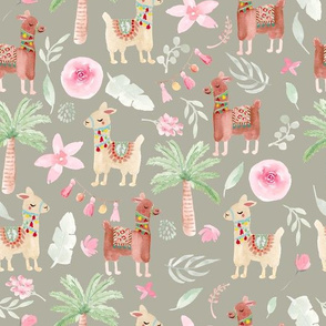 No Drama Llama Fabric, Wallpaper and Home Decor | Spoonflower