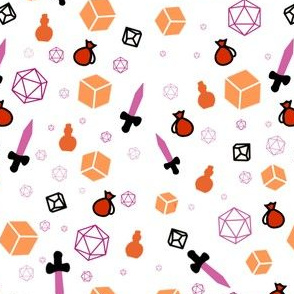 Pink and orange Themed DnD Adventure