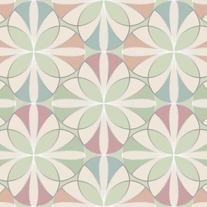 Fusion 50s diner style Portuguese tiling Pistachio M