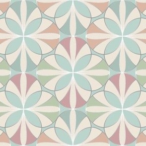 Fusion 50s diner style Portuguese tiling Aqua M