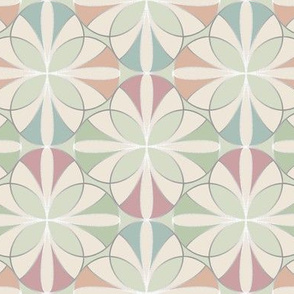 Fusion 50s diner style Portuguese tiling Sorbet Mint M