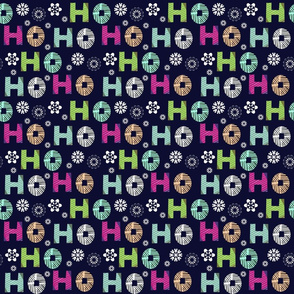 Christmas HO HO pattern 3