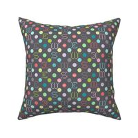 sewing celebration dots grey