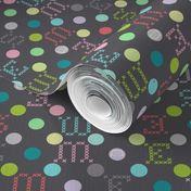 sewing celebration dots grey