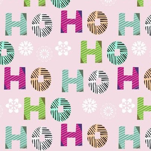 Christmas HO HO pattern 2