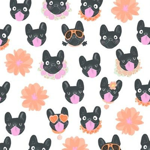 floral frenchie - small