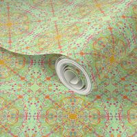 Swirl Sunny Floral Mint Orange