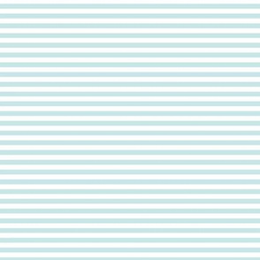 Small Light Cyan Bengal Stripe Pattern in Horizontal in White