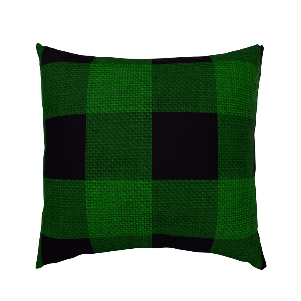 Textured Plaid Green 12x12