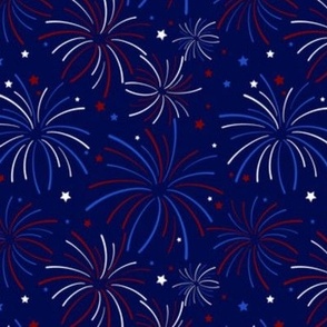 Red White and Blue Fireworks
