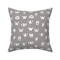 Best Friends - My Pet Dog Illustration - Grey