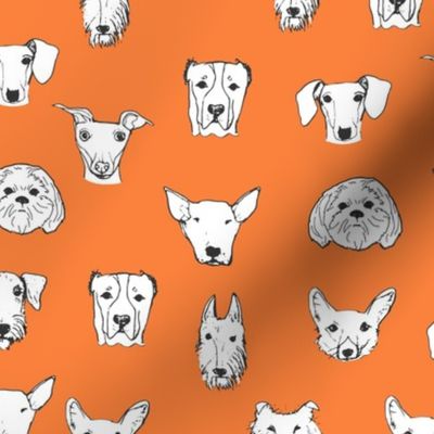 Best Friends - My Pet Dog Illustration - Orange