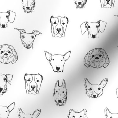 Best Friends - My Pet Dog Illustration - White