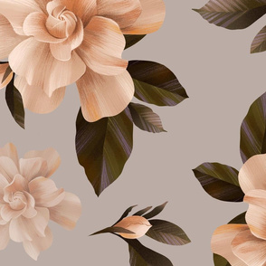 Floral seamless gardenia pattern