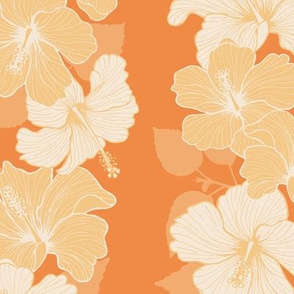 Hibiscus Garlands - Orange