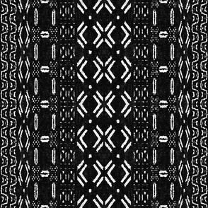 Mud cloth 1 (medium scale) black and white