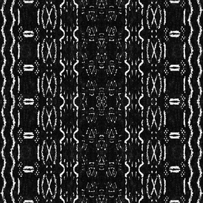 Mud cloth 5 (medium scale) black and white