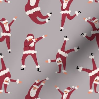Dancing Santa - grey