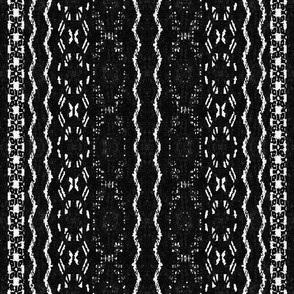Mud cloth 9 (medium scale) black and white