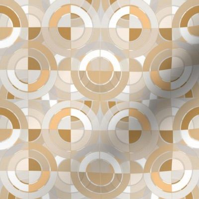 Golden Circles - Retro Geometry / Small