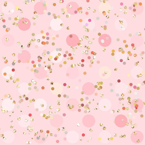 pink polka dot, polka dots, baby polka dot, baby nursery, glitter polka dots, kids polka dot, kids pattern, girly, golden pink, sequins, gold sequins, for girl, baby, sparkling