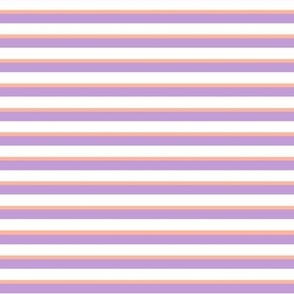 Simple Flowers Stripes purple orange