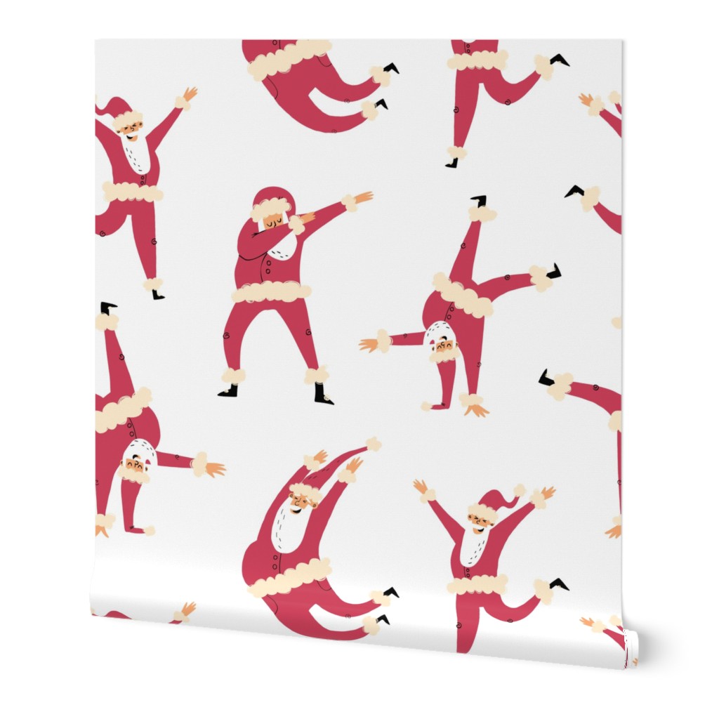 Dancing Santa - big pattern version