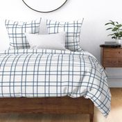 Watercolor double plaid old navy on white