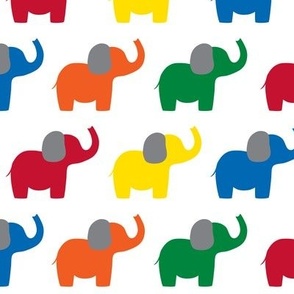 Ellie's Elephant Friends in Rainbow