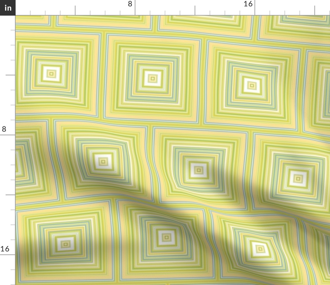 Lemon Yellow Square Tiles Geometric