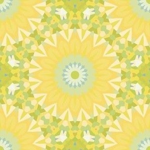 Lemon Yellow Kaleidoscope