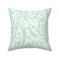 tribal turtle net - jade abstract turtle shell - coastal fabric and wallpaper
