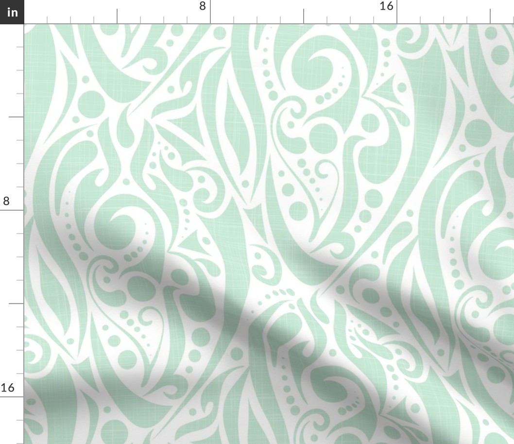 tribal turtle net - jade abstract turtle shell - coastal fabric and wallpaper