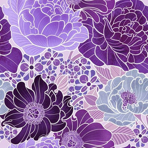 Peony garden purple 