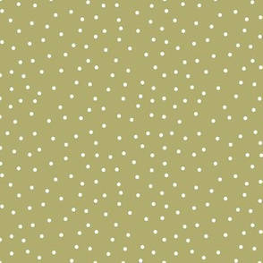 BKRD Candy Cane Christmas Mossy Green Polka Dots 5x5