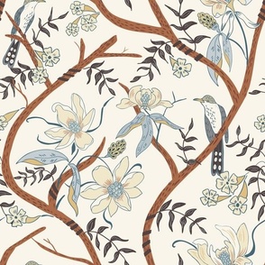 Magnolia, Yellow Biled Cuckoo- Cream 